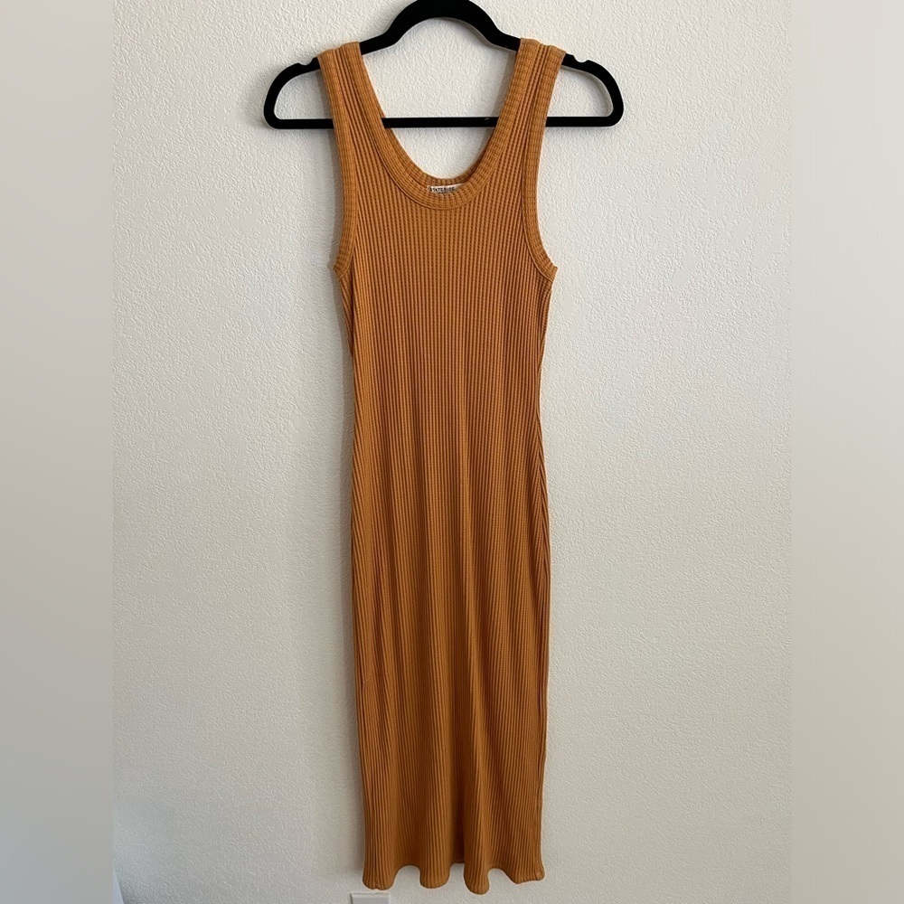 Stateside Ribbed Knit Tank Bodycon Midi Dress